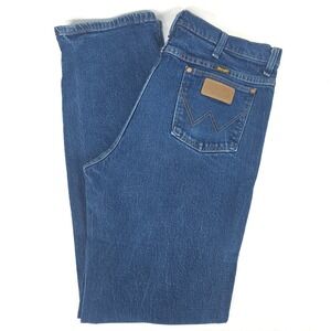Vintage Wrangler Straight Leg Jean Men 34x33 (36x34) Western Rodeo Cowboy 937STR